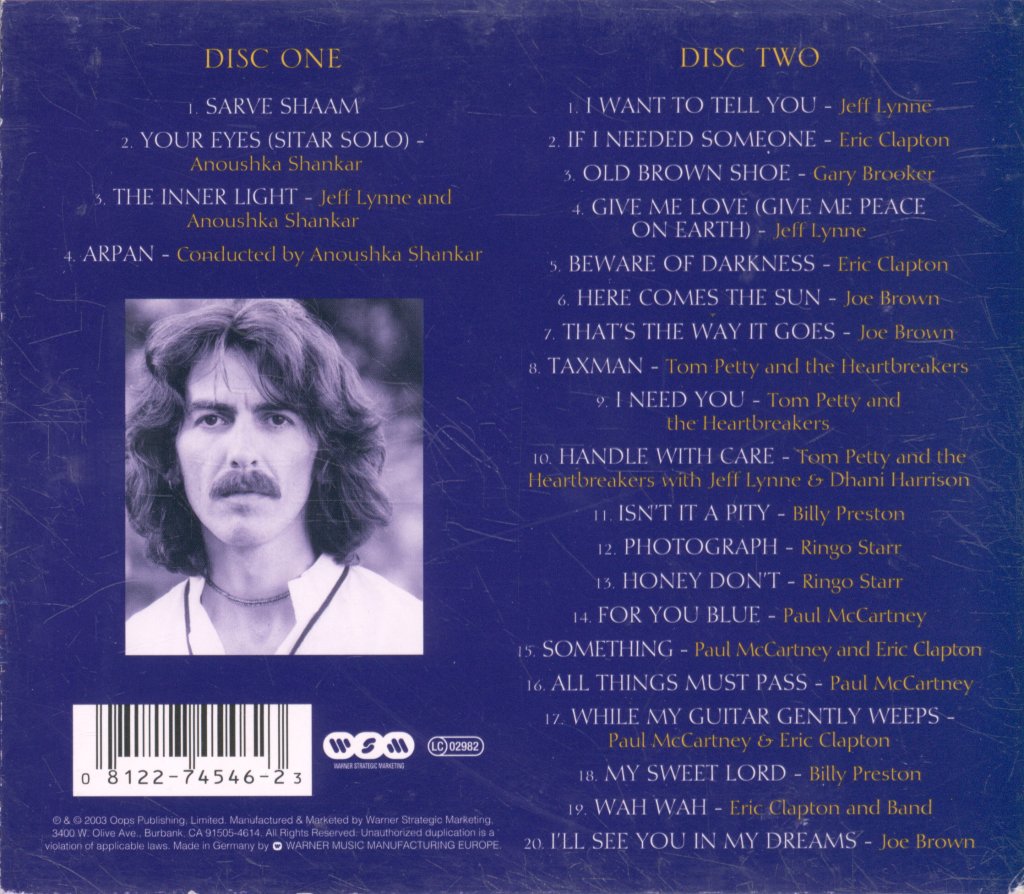 Various Artists - Concert For George - Double Cd