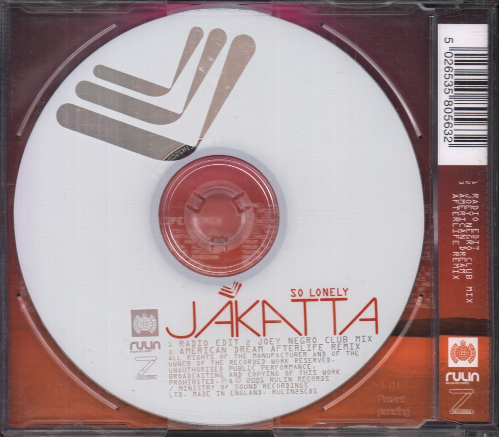 Jakatta - So Lonely - Cd