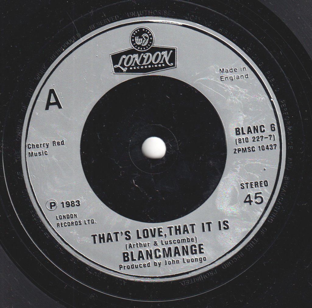 Blancmange - That's Love That It Is - 7 Inch