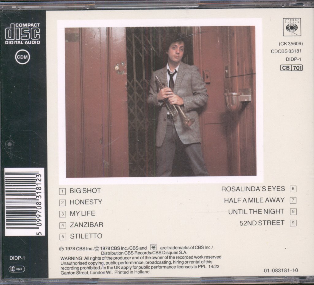 Billy Joel - 52nd Street - Cd