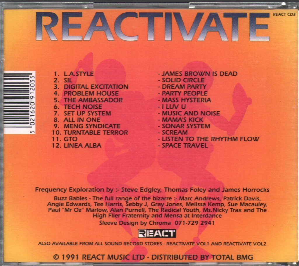 Various Artists - Reactivate Volume #3 - Tranceteria - Cd