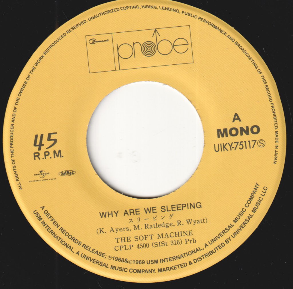 Soft Machine - Why Are We Sleeping? - 7 Inch