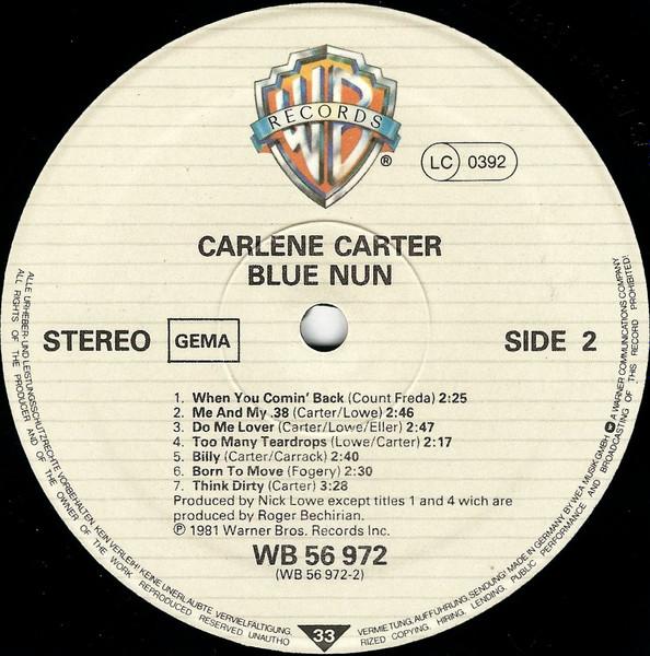 Carlene Carter - Blue Nun - Lp