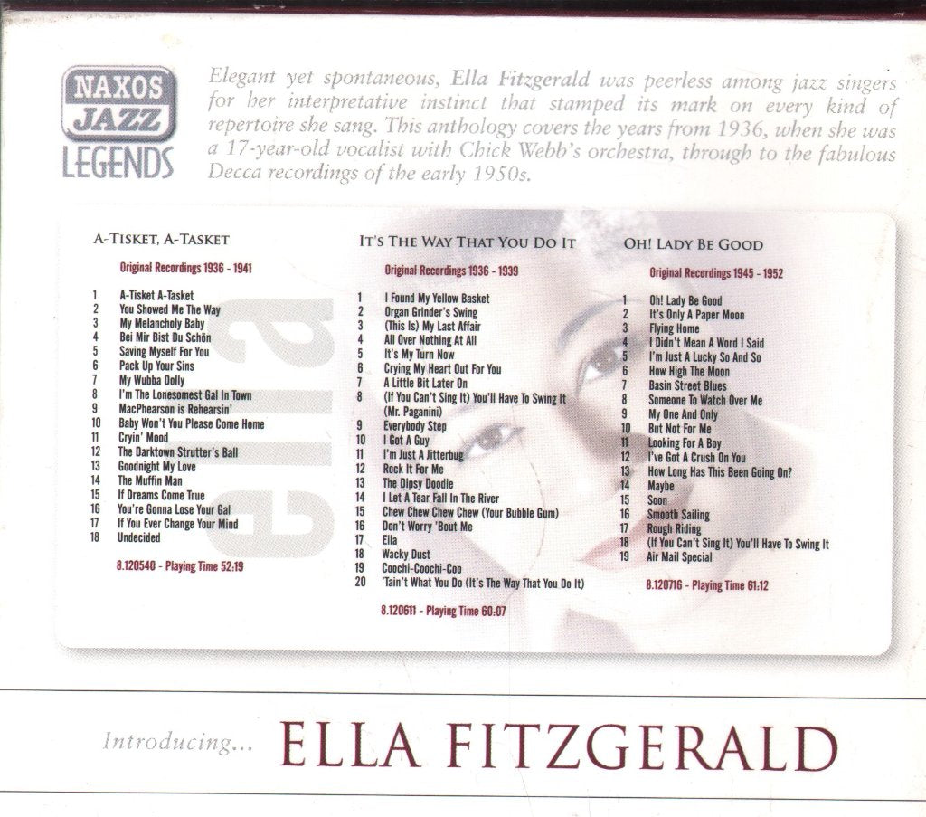 Ella Fitzgerald - Introducing...Ella Fitzgerald - Triple Cd
