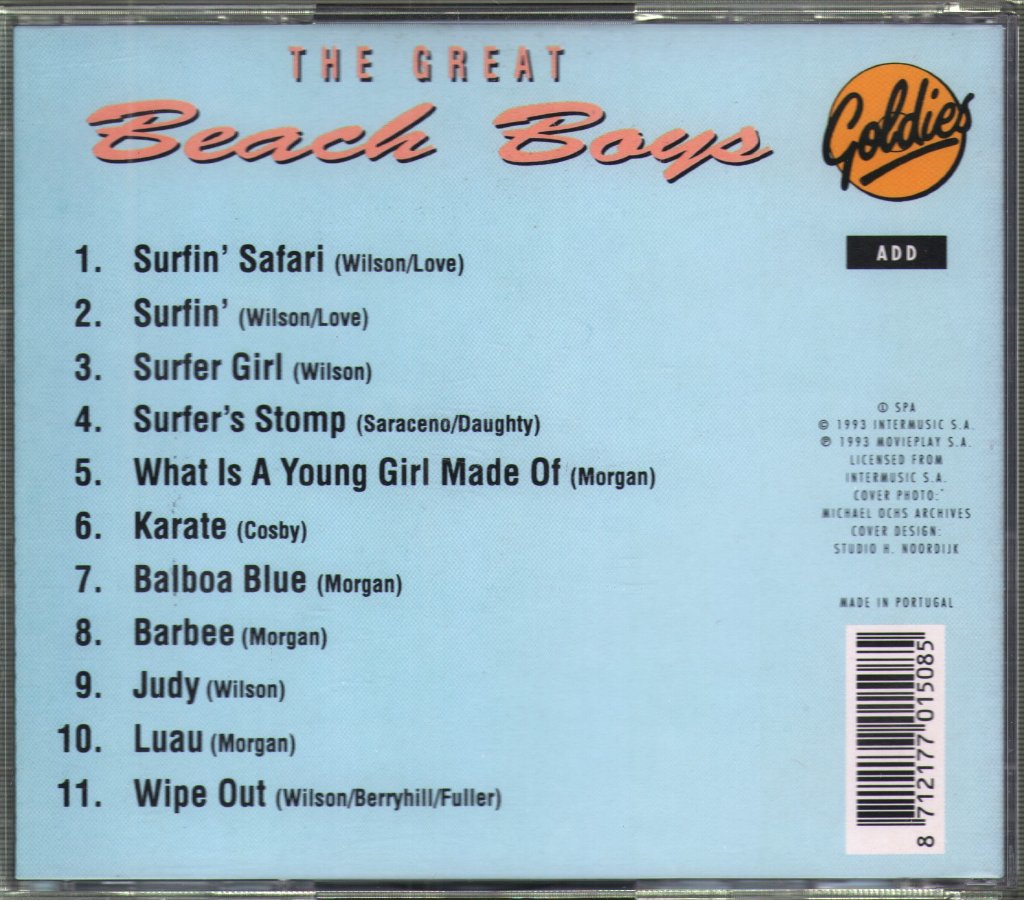 Beach Boys - Great Beach Boys - Cd