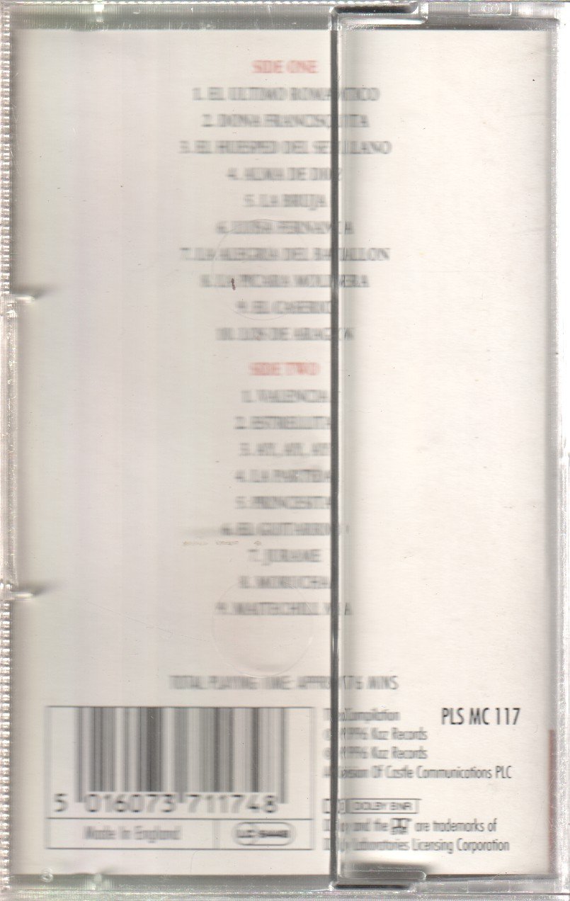 Jose Carreras - Romantica Popular Spanish Songs - Cassette