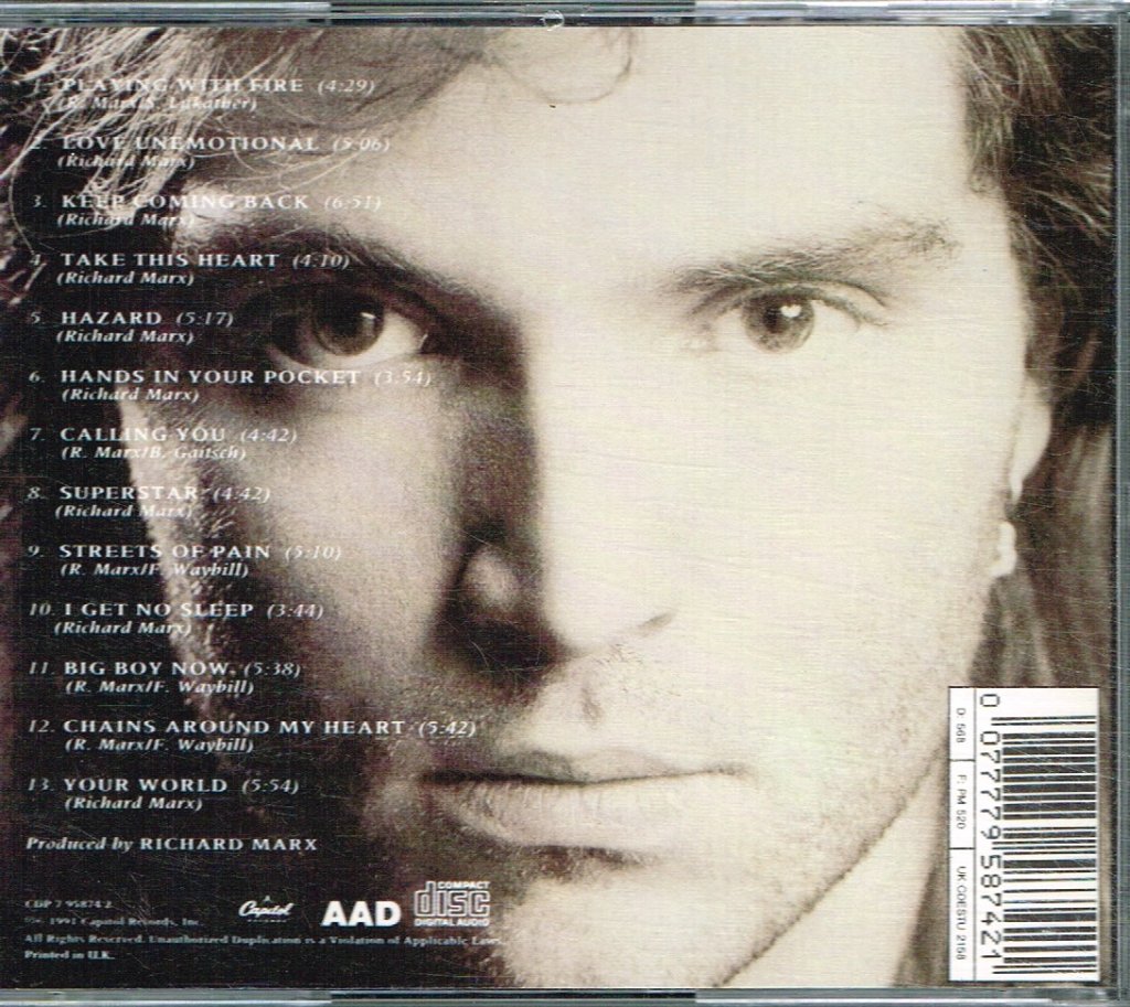 Richard Marx - Rush Street - Cd