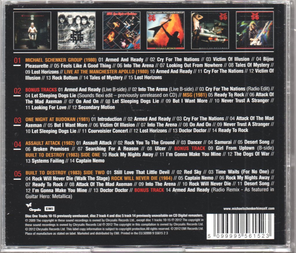 Michael Schenker Group - Chrysalis Years (1980-1984) - Cd Set
