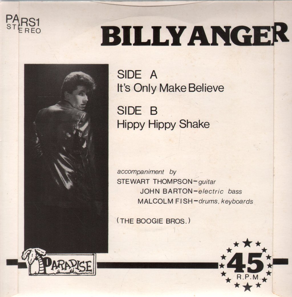 Billy Anger - It's Only Make Believe - 7 Inch