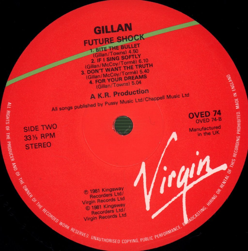 Gillan - Future Shock - Lp