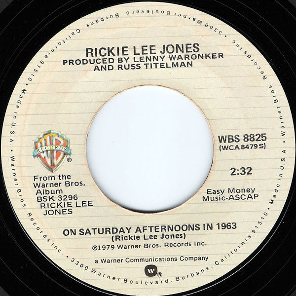 Rickie Lee Jones - Chuck E.'s In Love - 7 Inch
