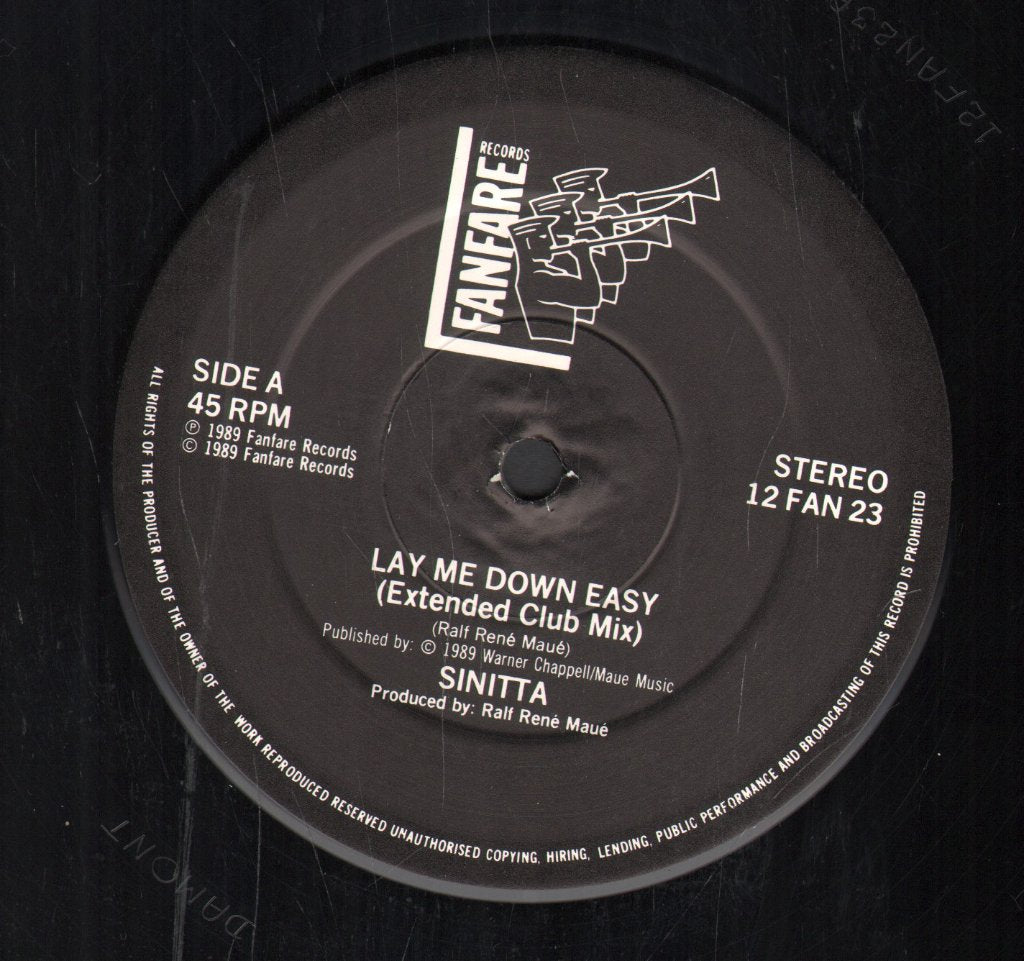 Sinitta - Lay Me Down Easy - 12 Inch