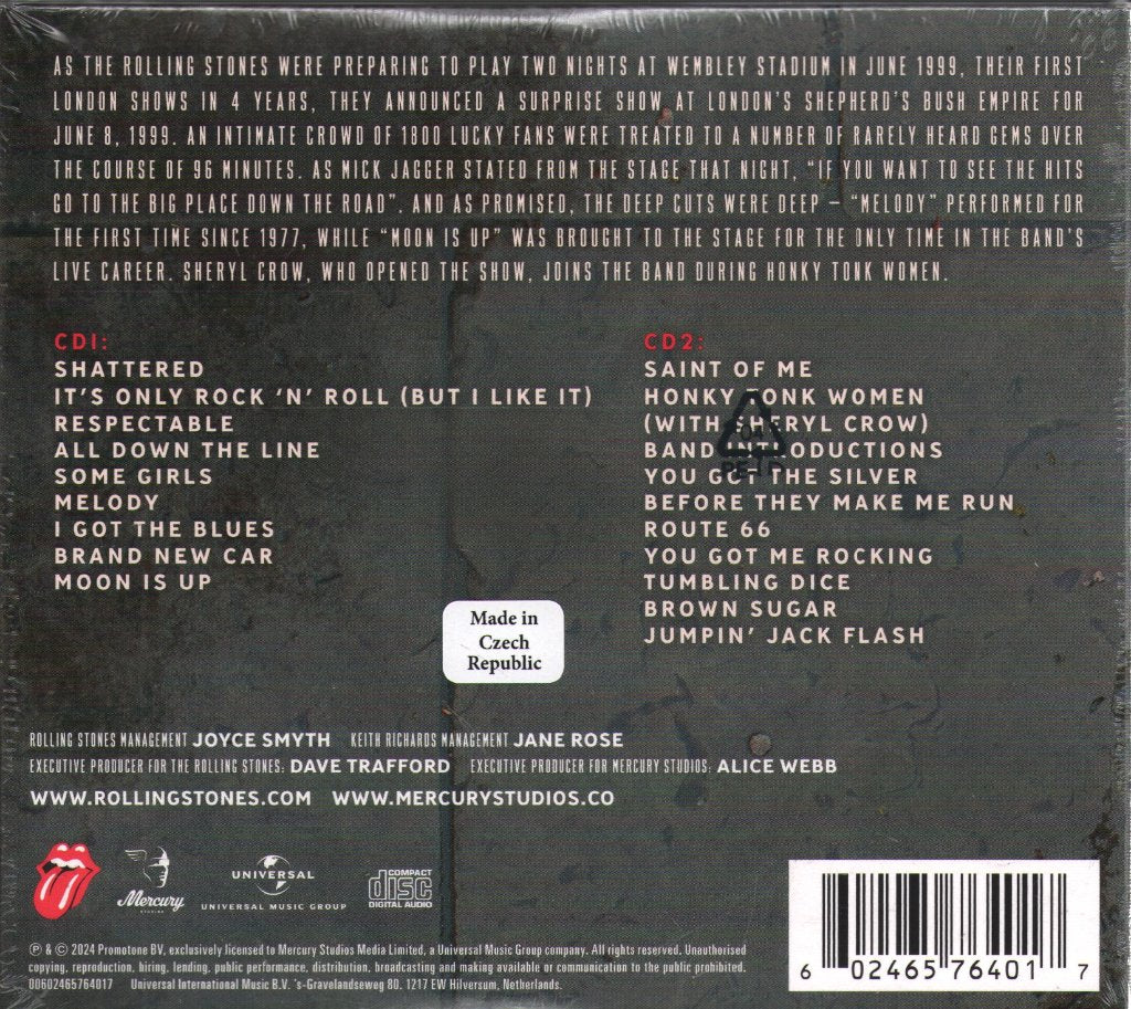Rolling Stones - Welcome To Shepherds Bush - Double Cd
