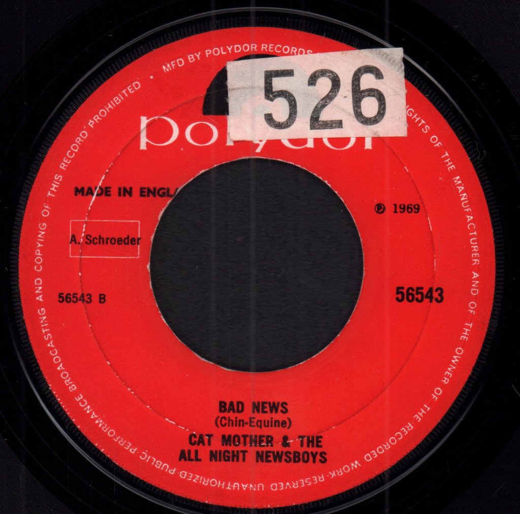 Cat Mother And All Night Newsboys - Good Old Rock 'N Roll - 7 Inch