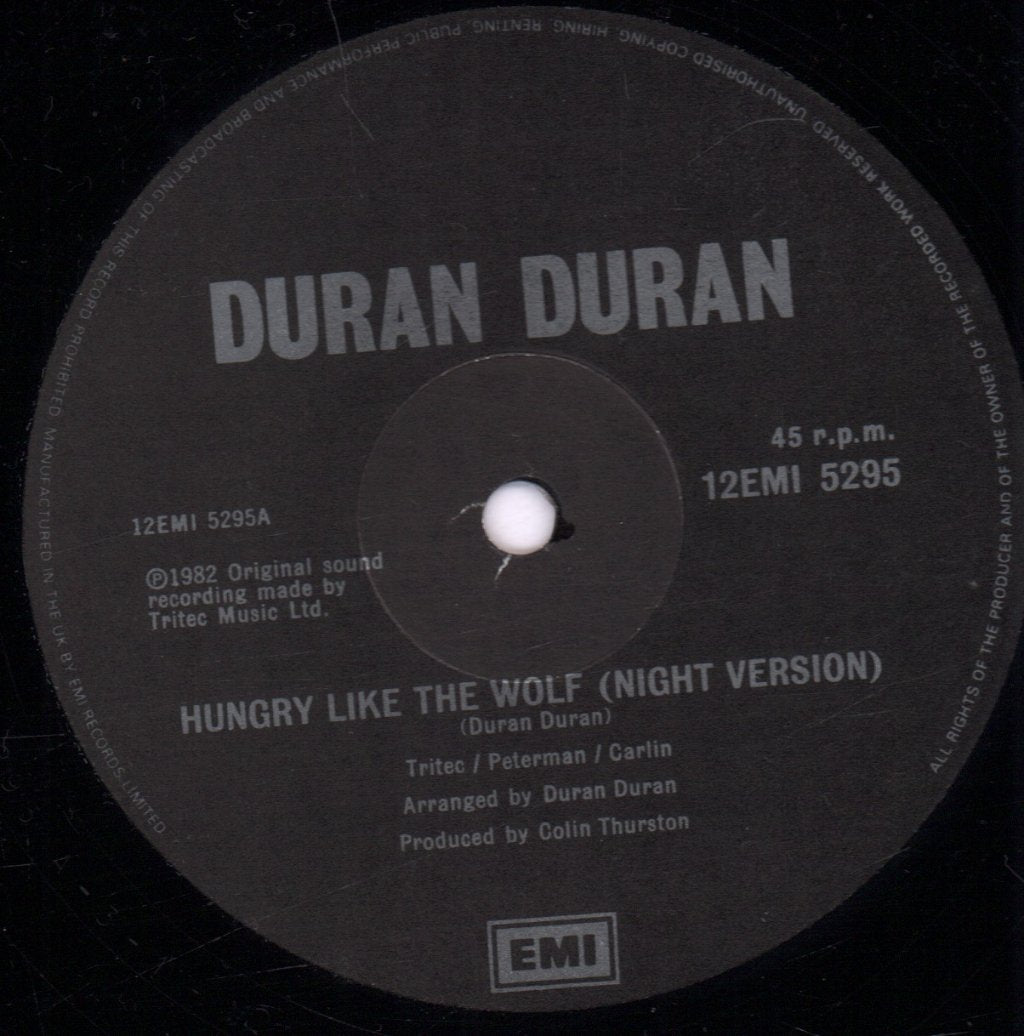 Duran Duran - Hungry Like The Wolf - 12 Inch