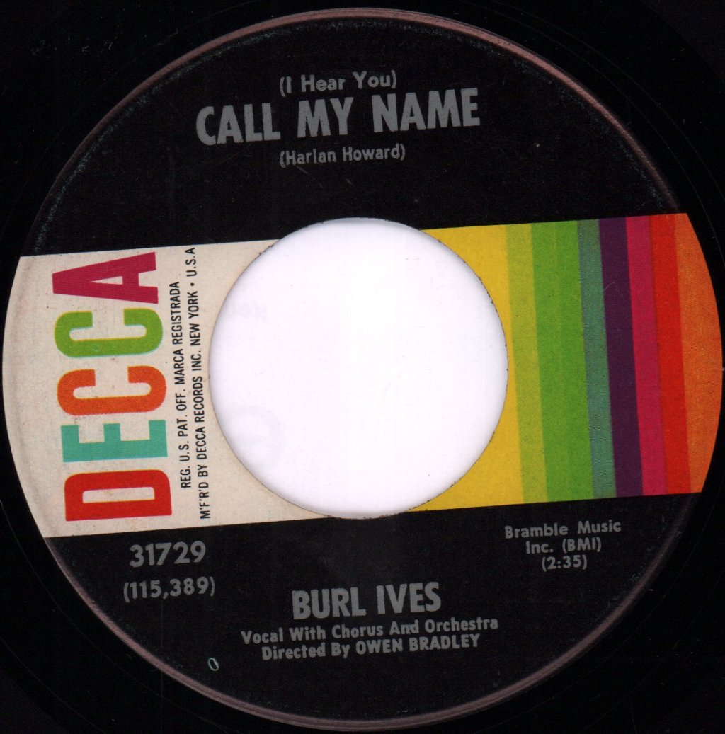 Burl Ives - My Gal Sal - 7 Inch