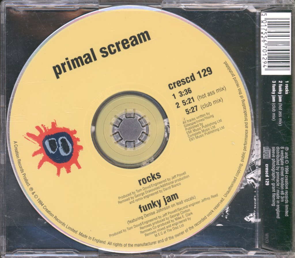 Primal Scream - Rocks / Funky Jam - Cd