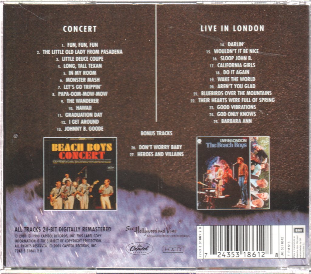 Beach Boys - Concert/Live In London - Cd
