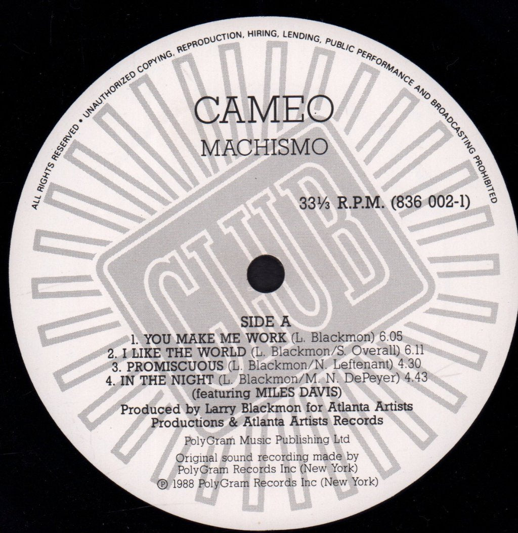 Cameo (Funk Group) - Machismo - Lp