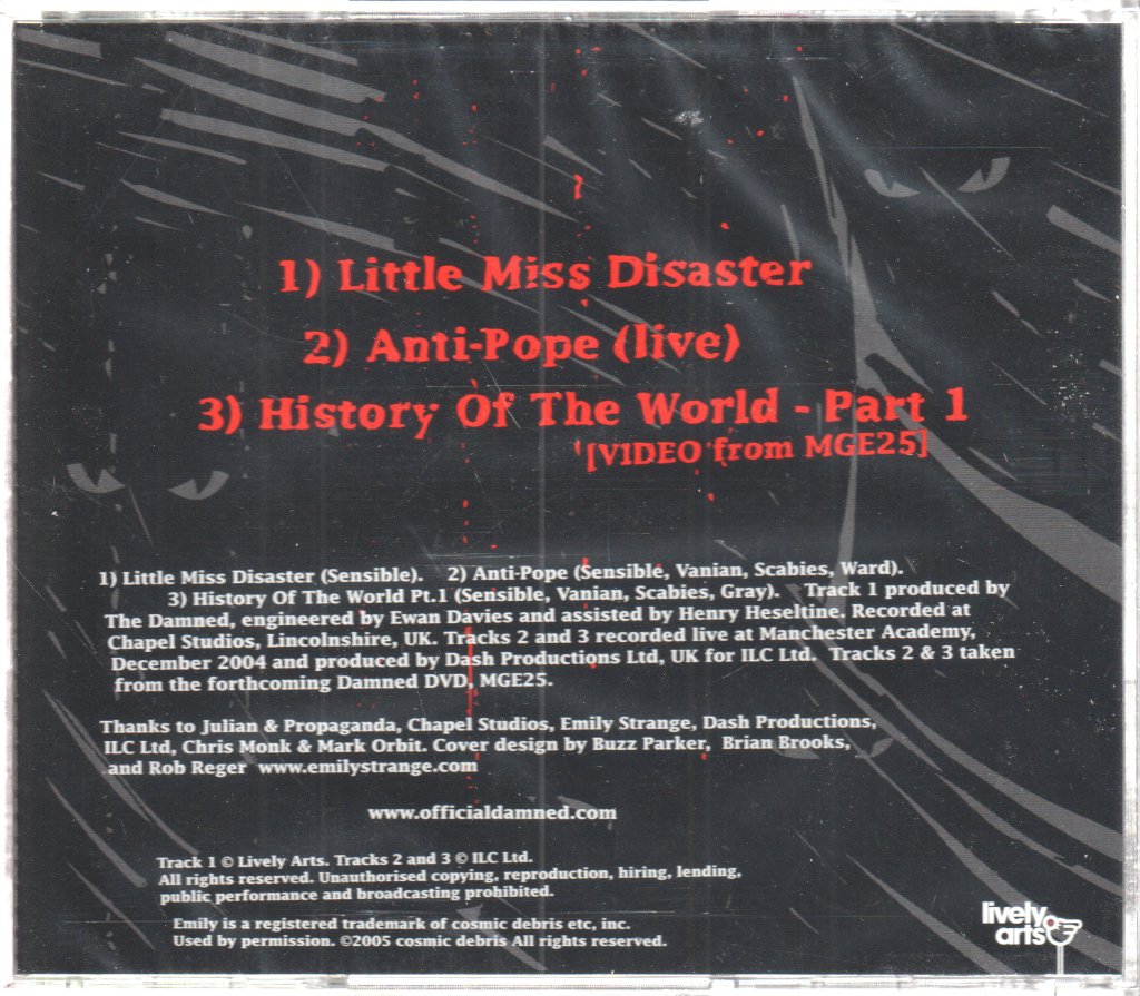 Damned - Little Miss Disaster - Cd