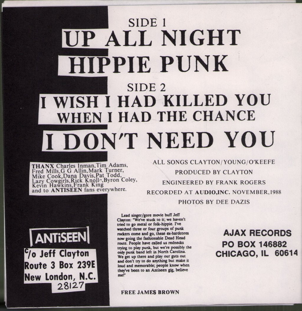 Antiseen - Blood Of Freaks - 7 Inch