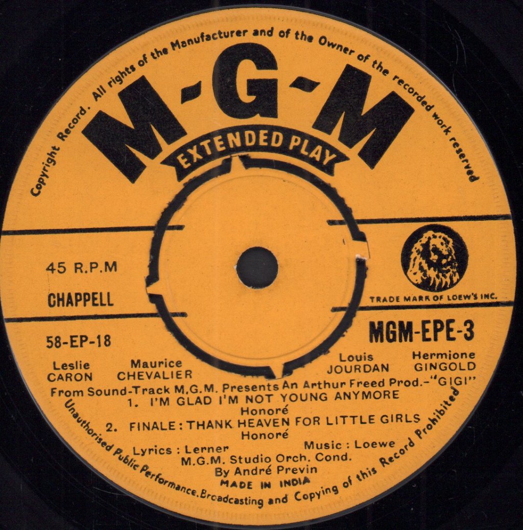 André Previn - Gigi - 7 Inch