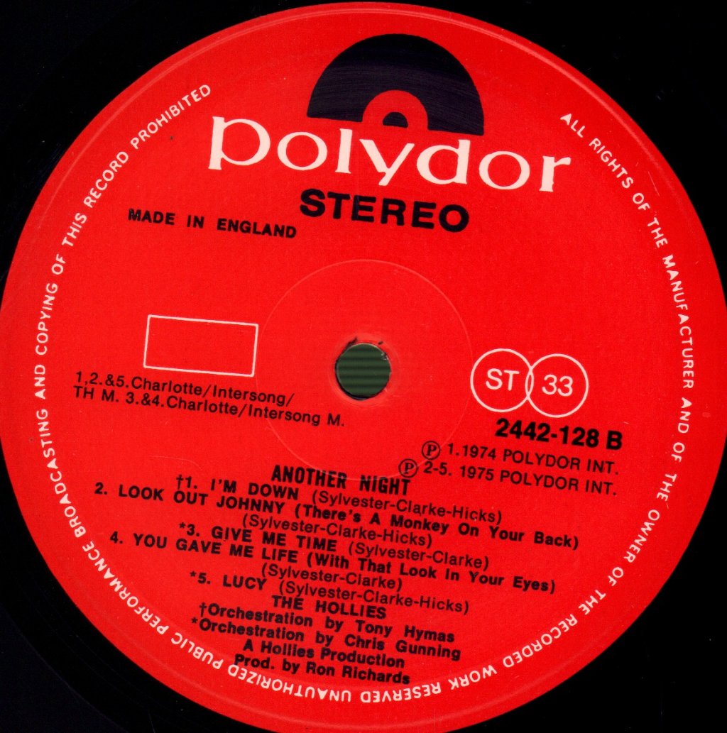 Hollies - Another Night - Lp