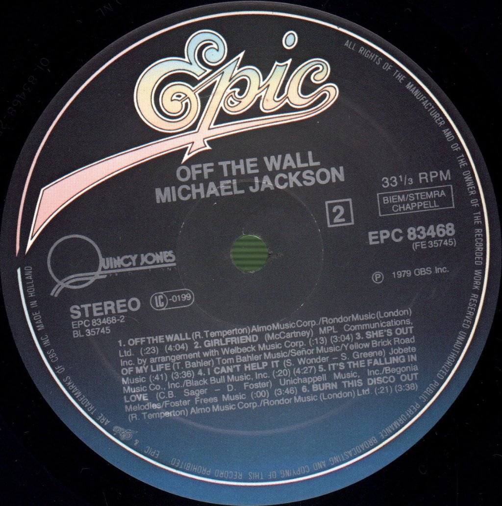 Michael Jackson - Off The Wall - Lp