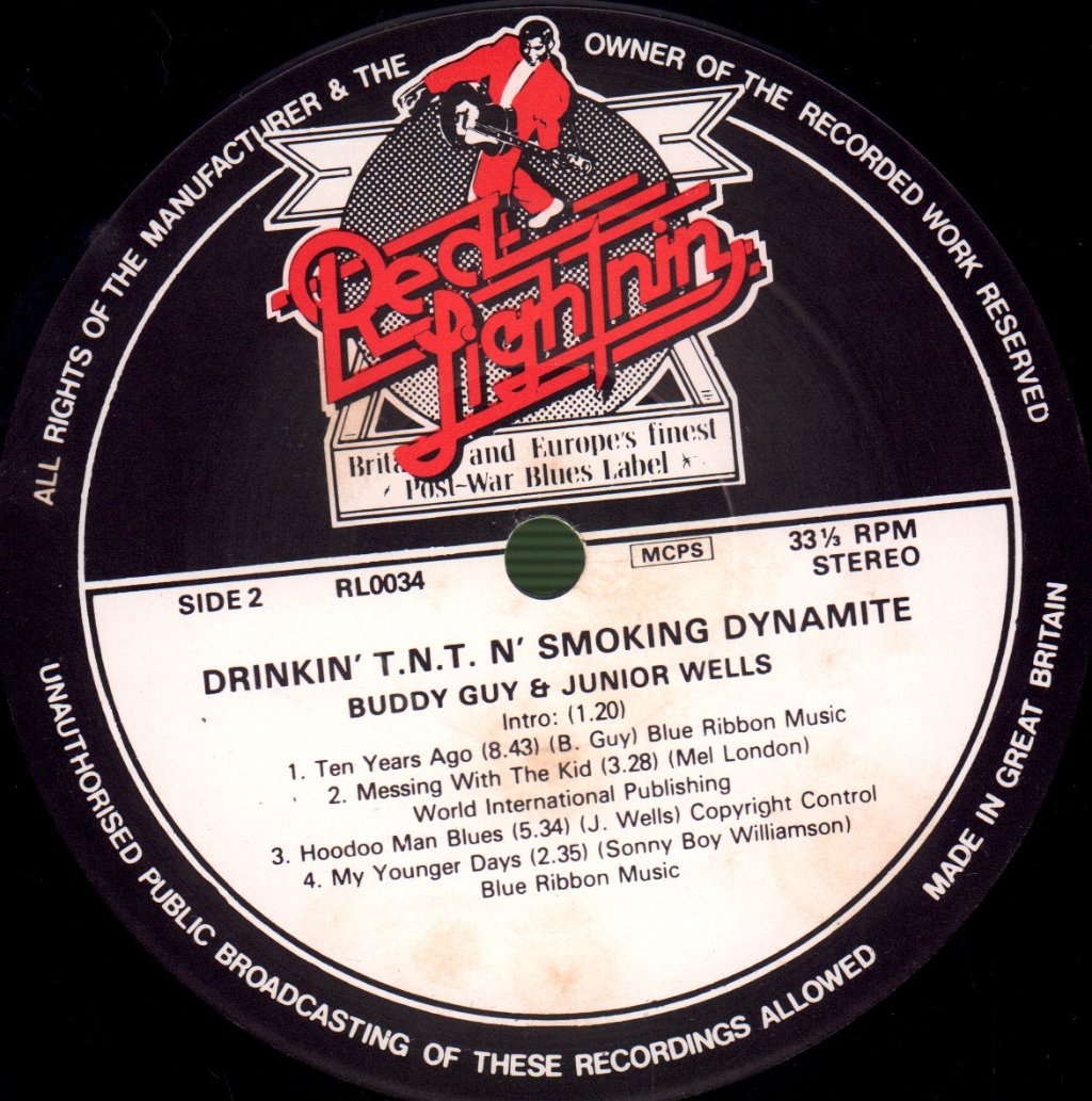 Buddy Guy And Junior Wells - Drinkin' Tnt N' Smoking Dynamite - Lp