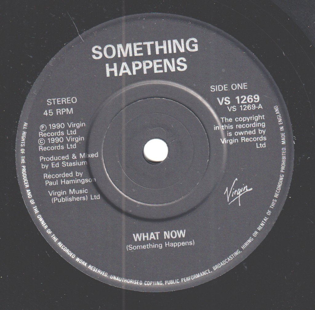 Something Happens - What Now - 7 Inch