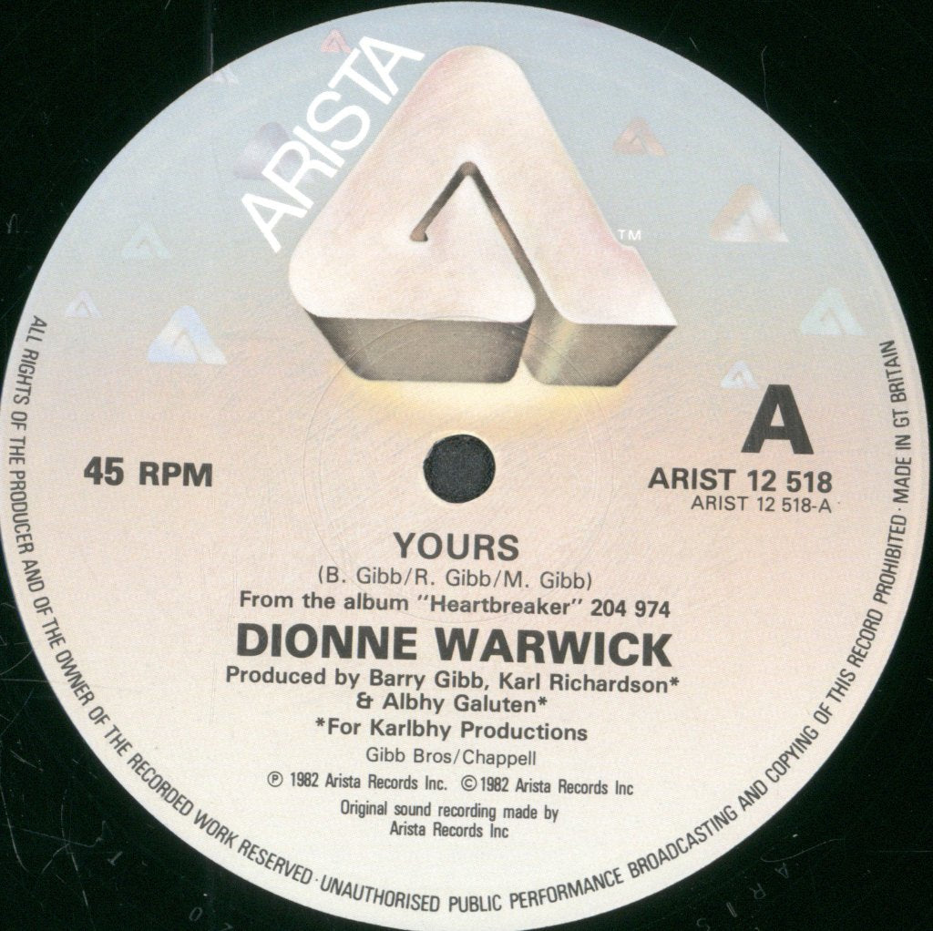 Dionne Warwick - Yours - 12 Inch