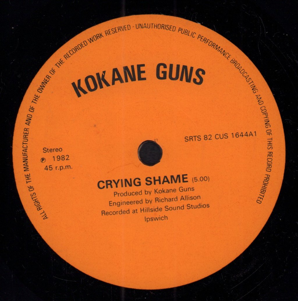 Kokane Guns - Crying Shame - 7 Inch