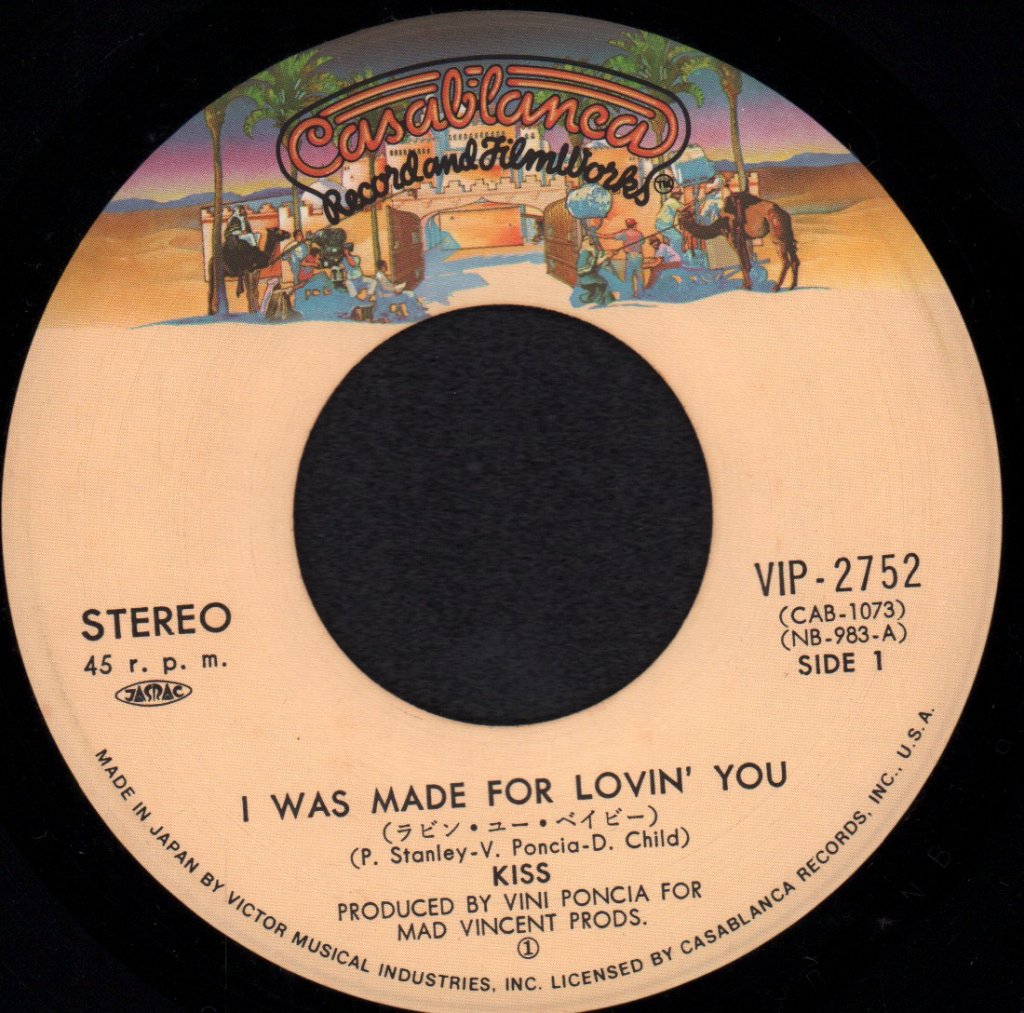 Kiss - I Was Made For Lovin' You - 7 Inch