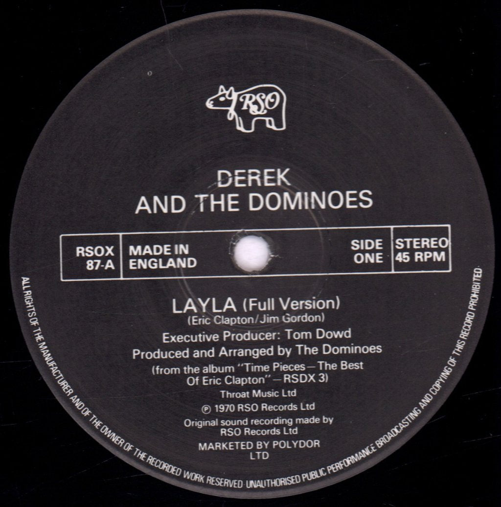 Derek And The Dominos - Layla - 12 Inch