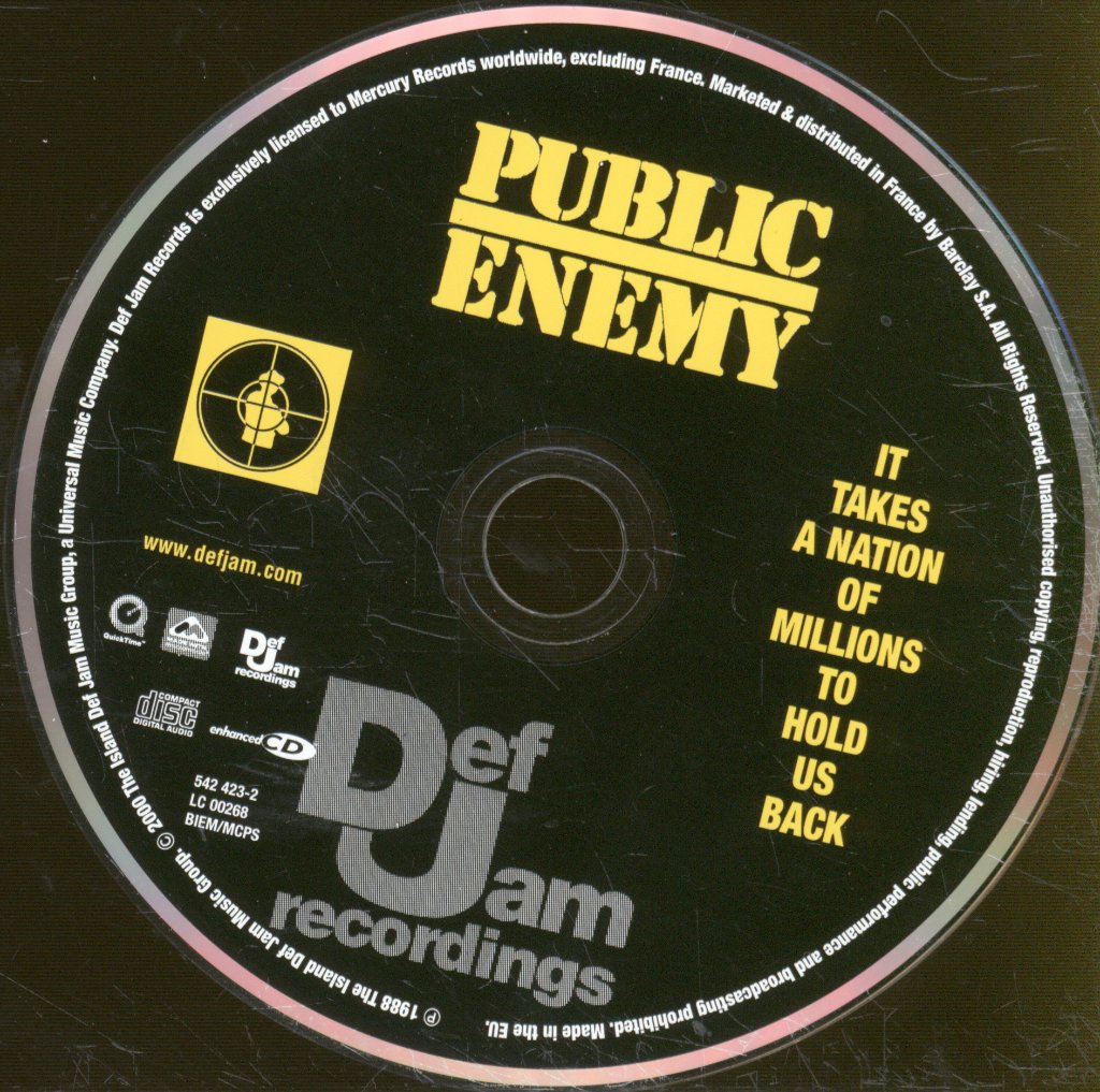 Public Enemy - It Takes A Nation Of Millions To Hold Us Back - Cd