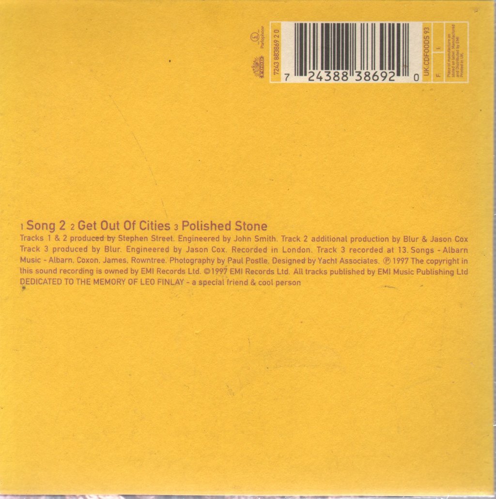 Blur - Song 2 - Cd
