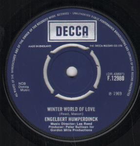 Engelbert Humperdinck - Winter World Of Love - 7 Inch