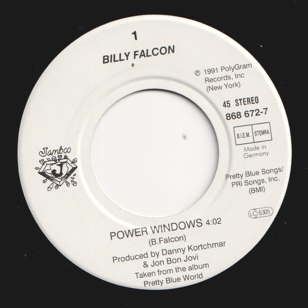 Billy Falcon - Power Windows - 7 Inch