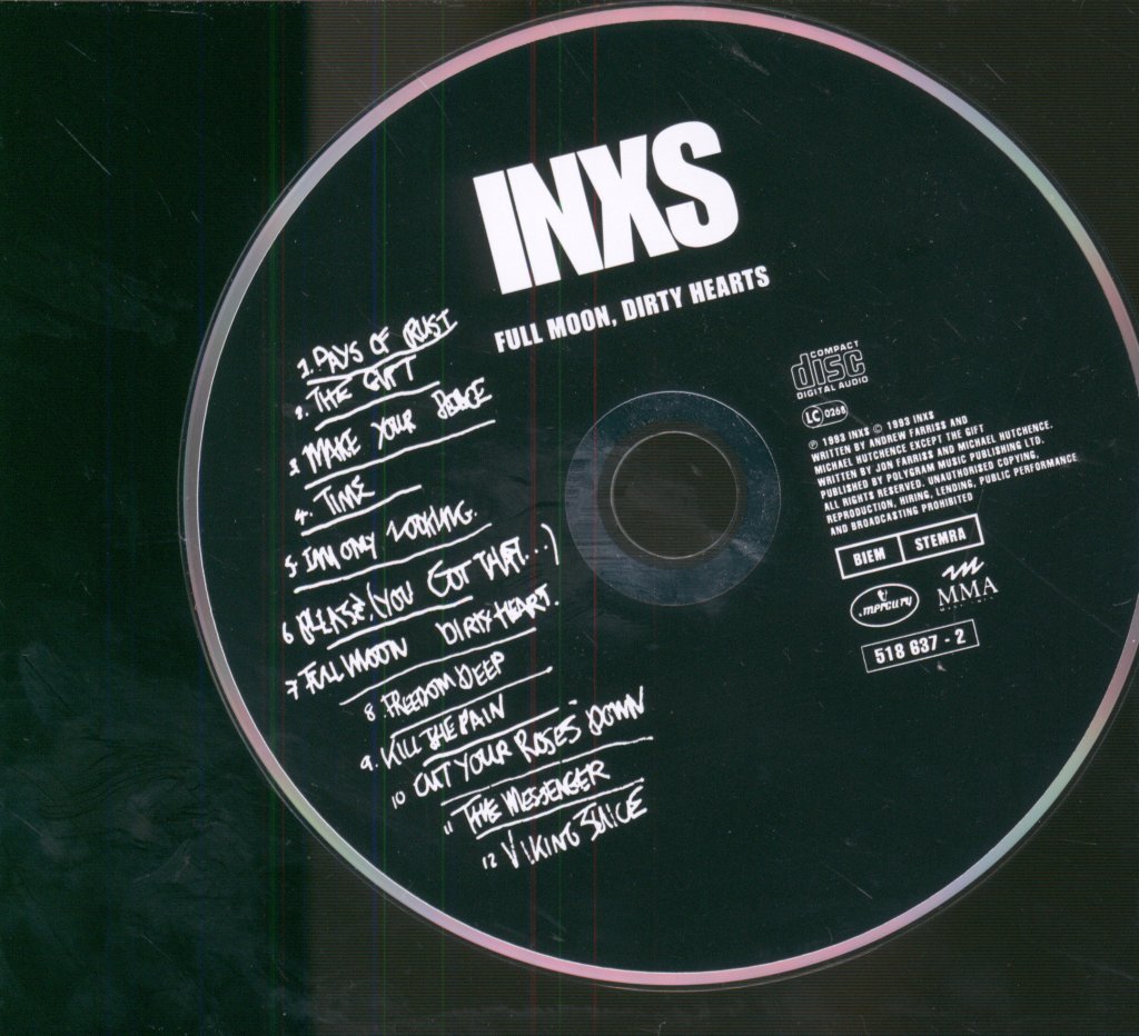 INXS - Full Moon, Dirty Hearts - Cd