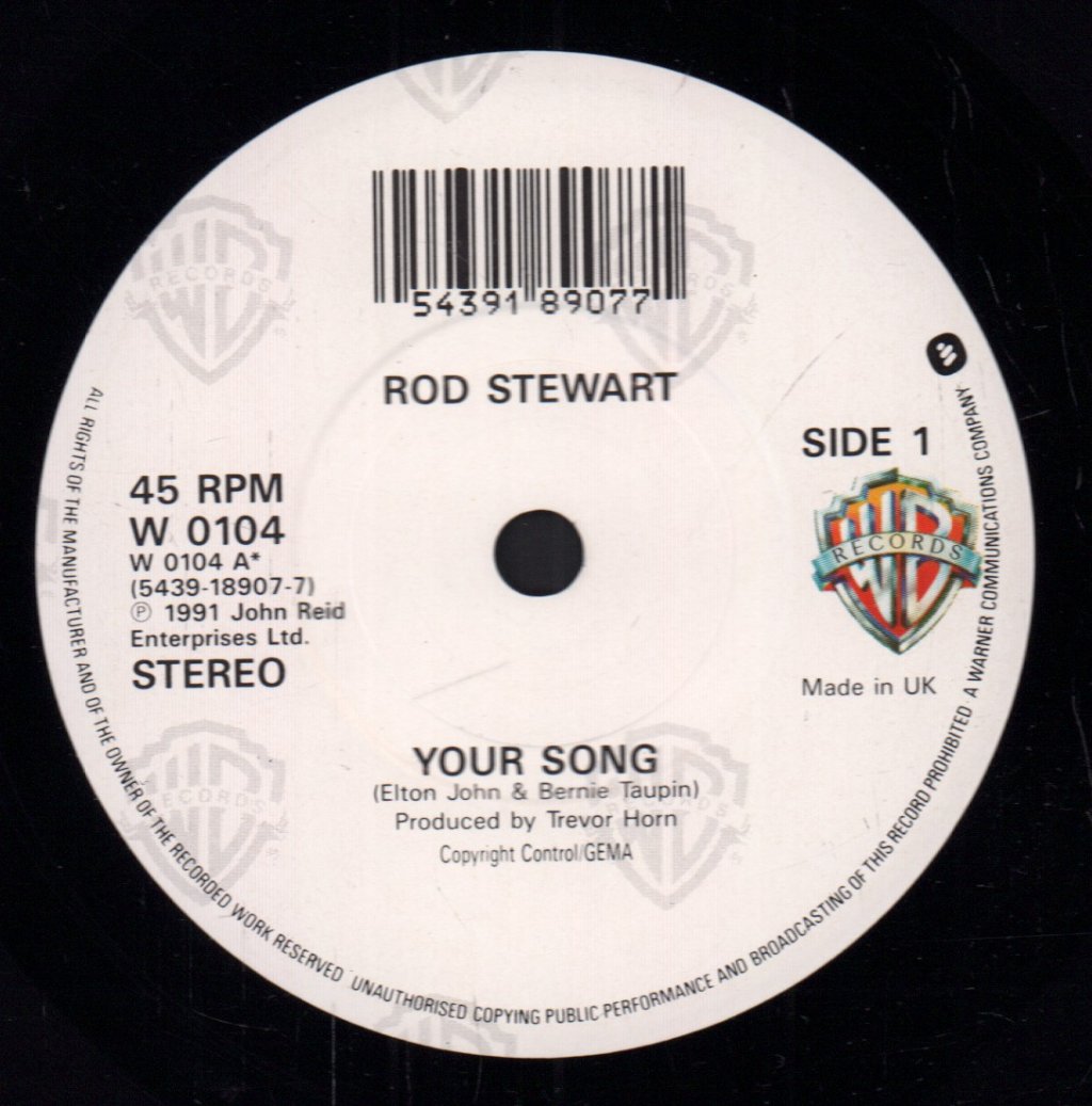Rod Stewart - Your Song - 7 Inch