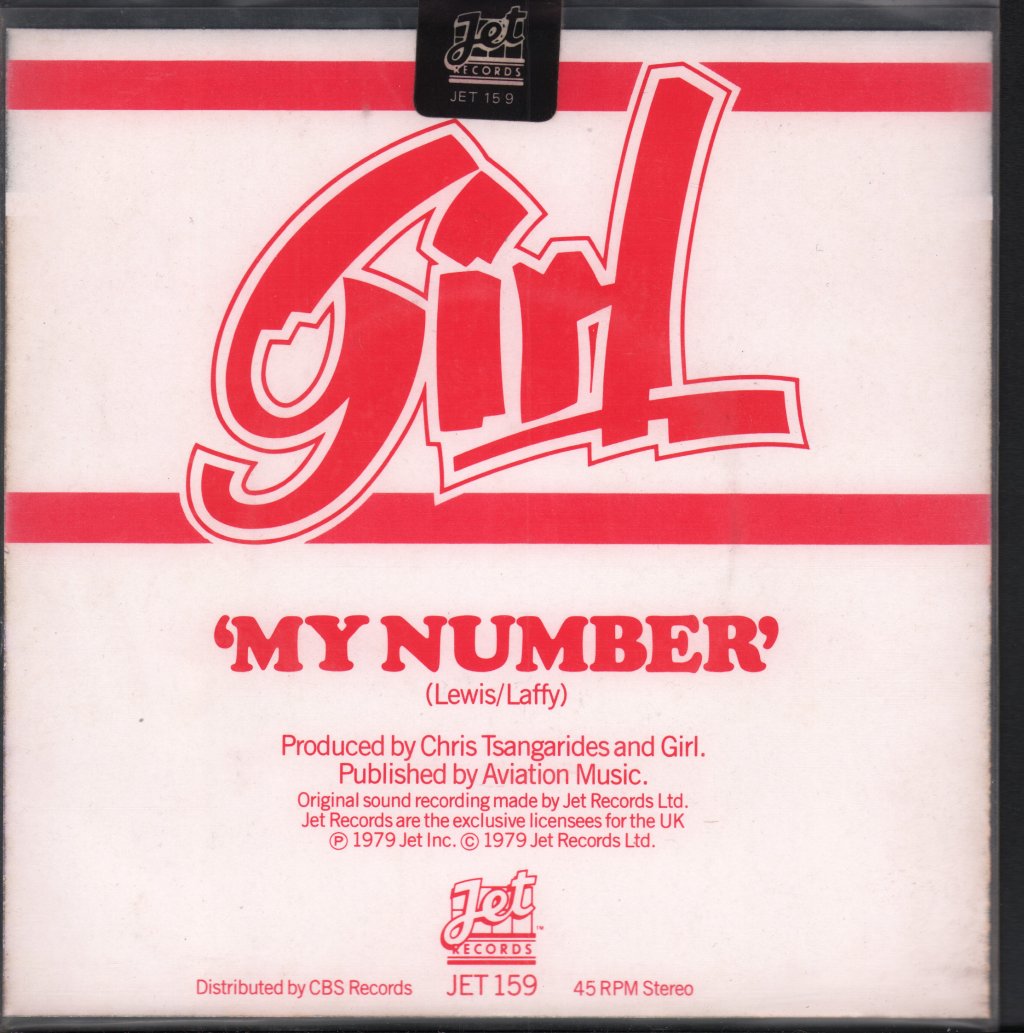 Girl - My Number - 7 Inch