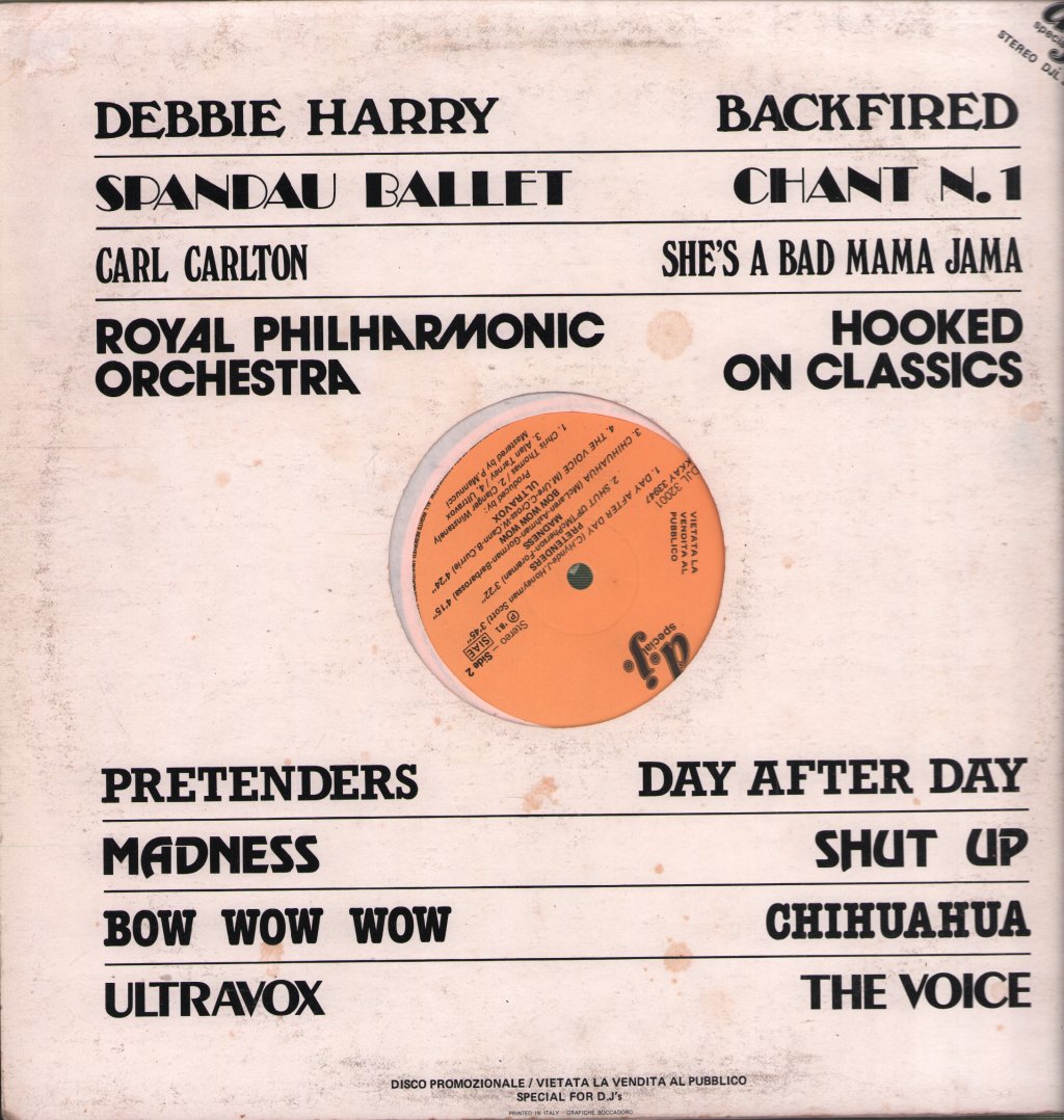 Various Artists - Disco Promozionale - Lp