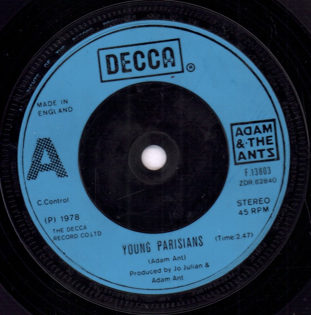 Adam And The Ants - Young Parisians - 7 Inch