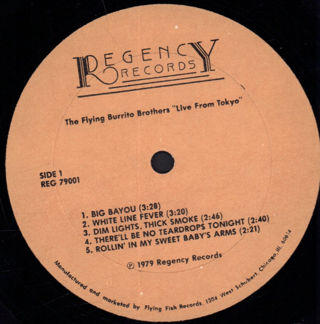 Flying Burrito Brothers - Live From Tokyo - Lp