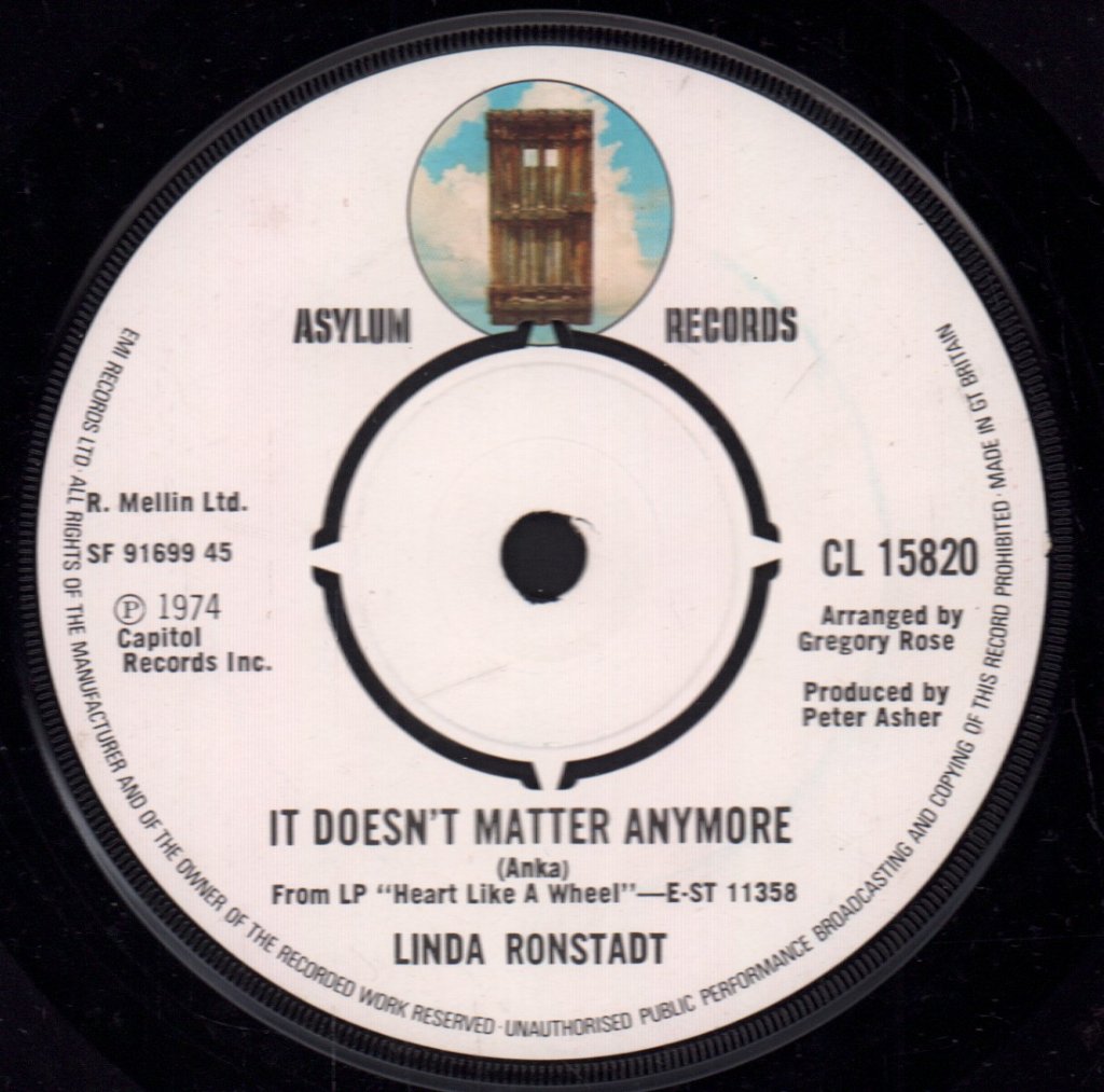 Linda Ronstadt - When Will I Be Loved - 7 Inch