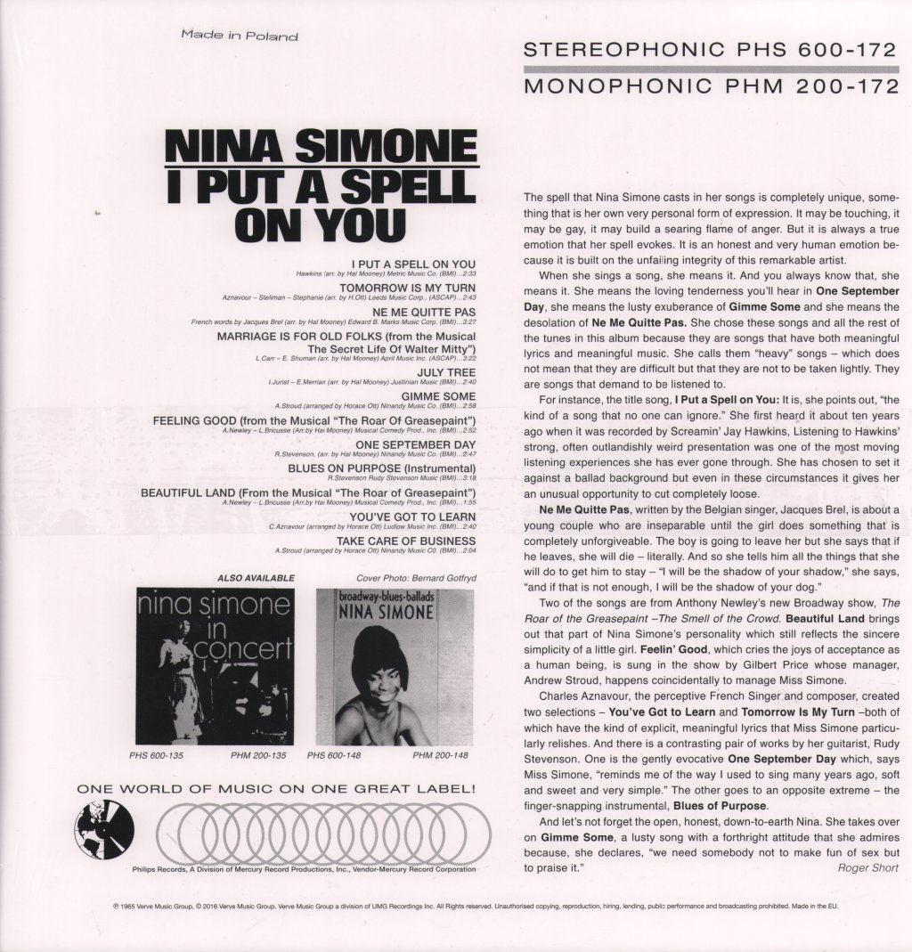 Nina Simone - I Put A Spell On You - Lp