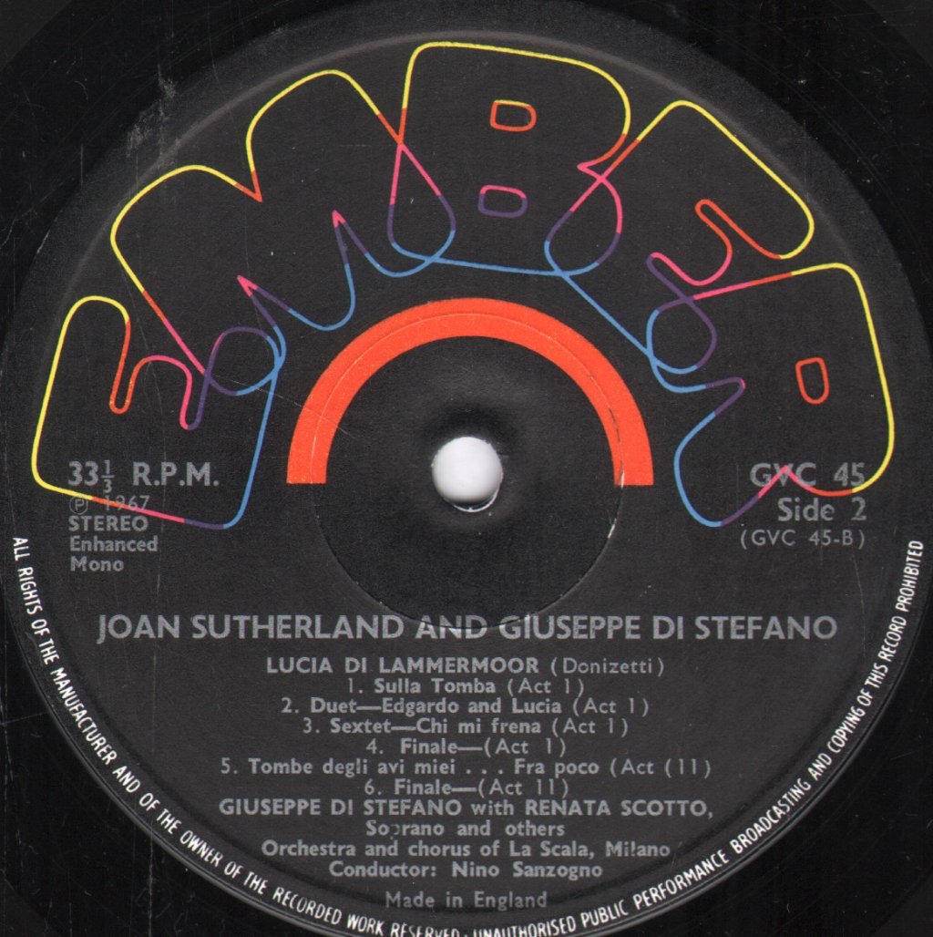 Joan Sutherland / Giuseppe Di Stefano - Great Voices Of The Century - Lp