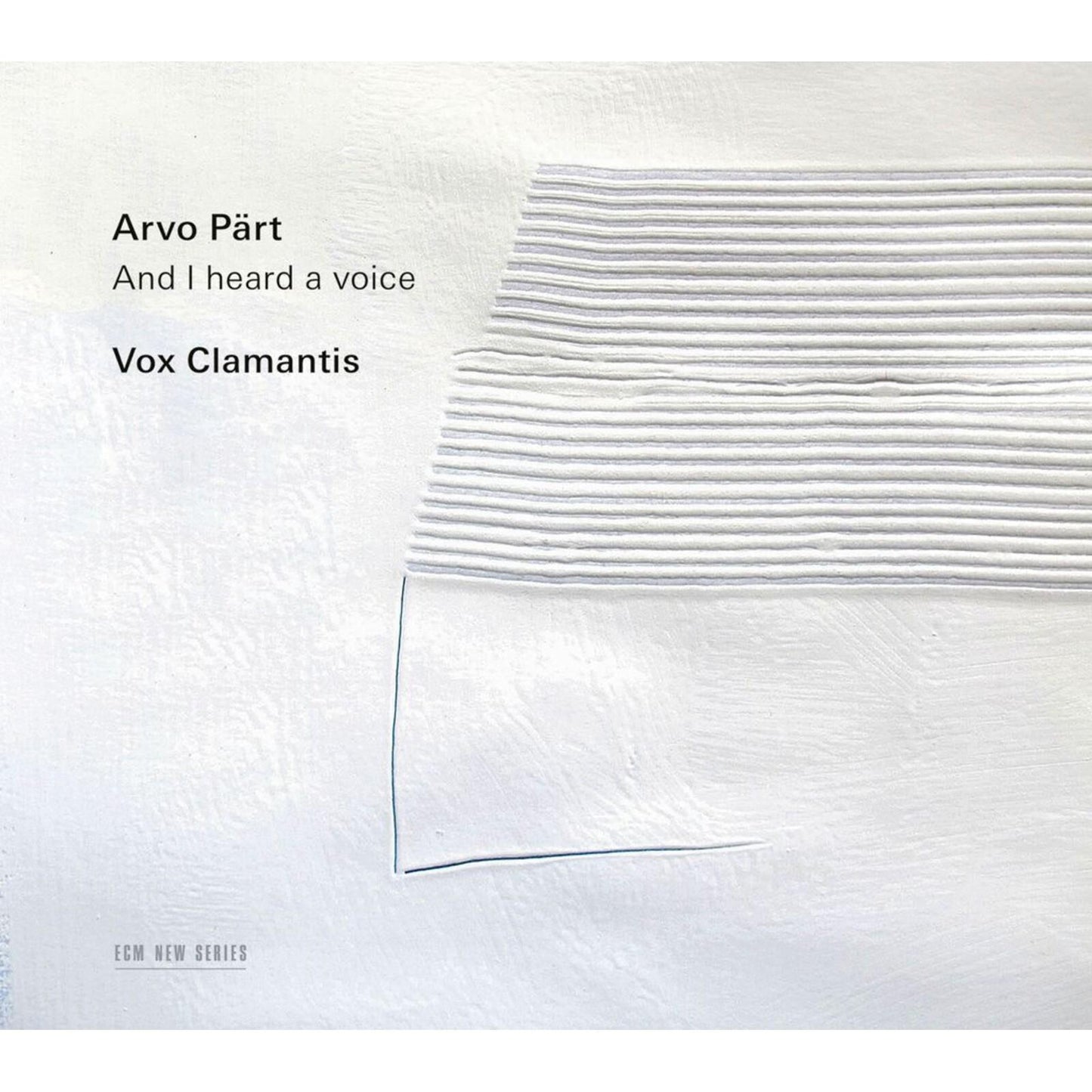 Arvo Part - And I Heard A Voice - Cd