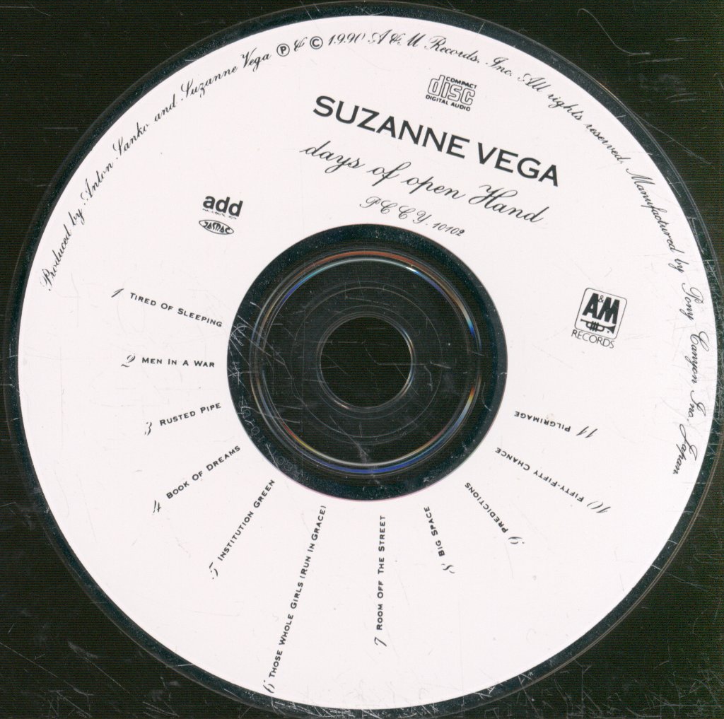 Suzanne Vega - Days Of Open Hand = 夢紡ぎ - Cd