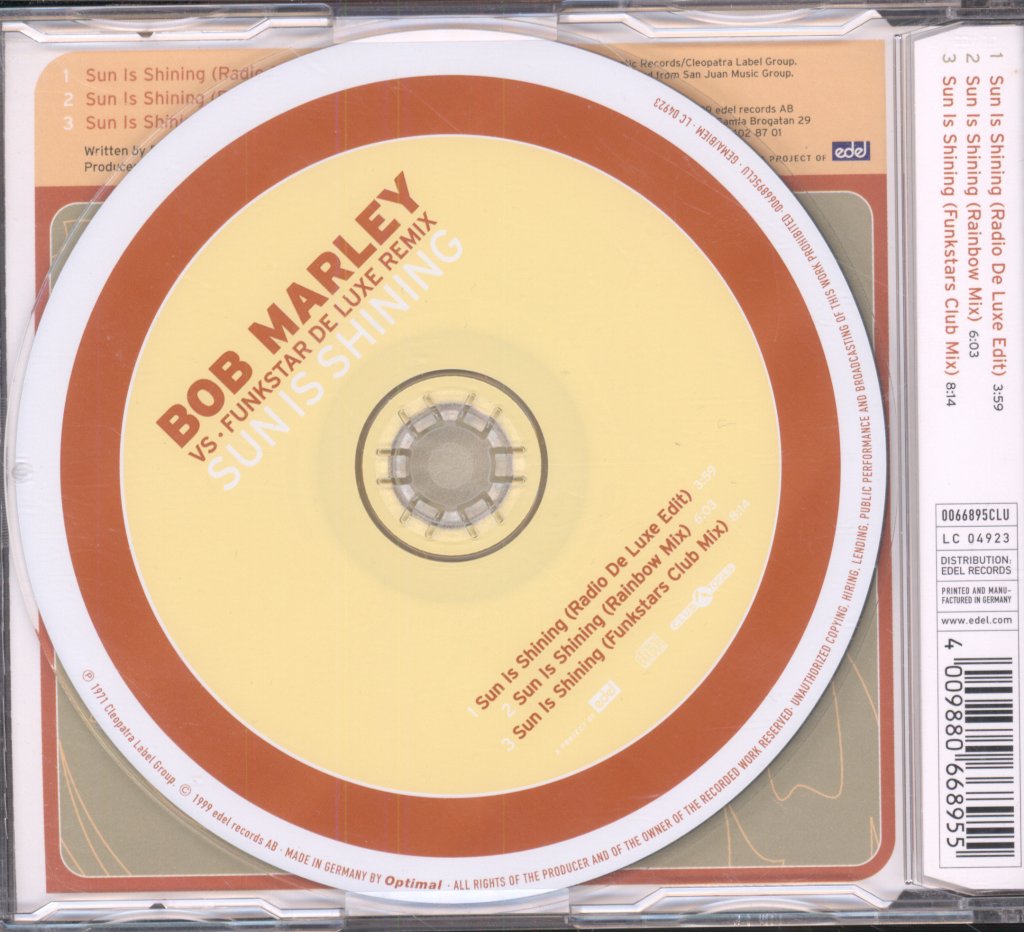 Bob Marley Vs. Funkstar De Luxe - Sun Is Shining - Cd